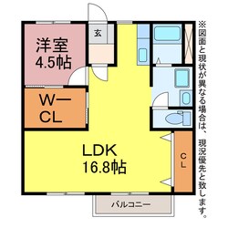 ブラウンエイトA.Bの物件間取画像